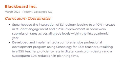 cv schoology.
